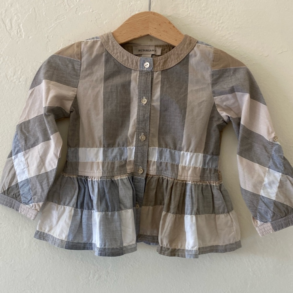 Burberry Button Blouse